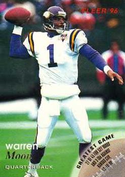 Warren Moon Minnesota Vikings 1996 Fleer NFL #78